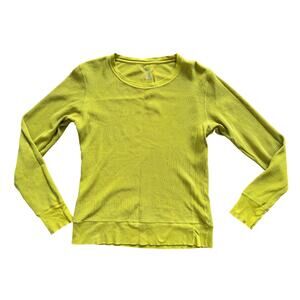 Nike ACG All Conditions Gear Women's Longsleeve Top Baselayer Waffle-Knit Neon L